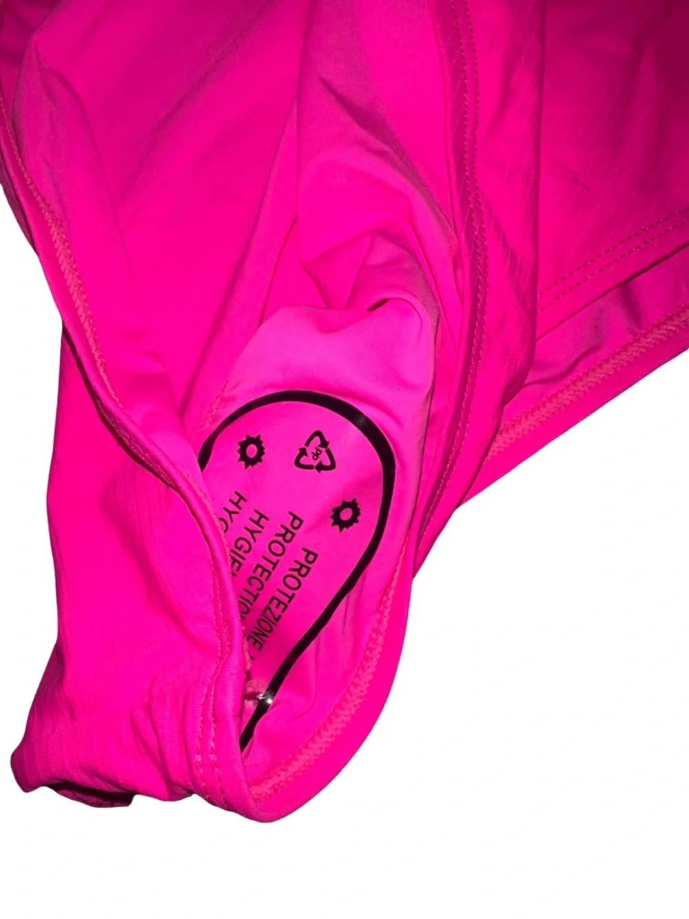 NWT Hot Pink One-Piece Swimsuit with Front Zip Medium